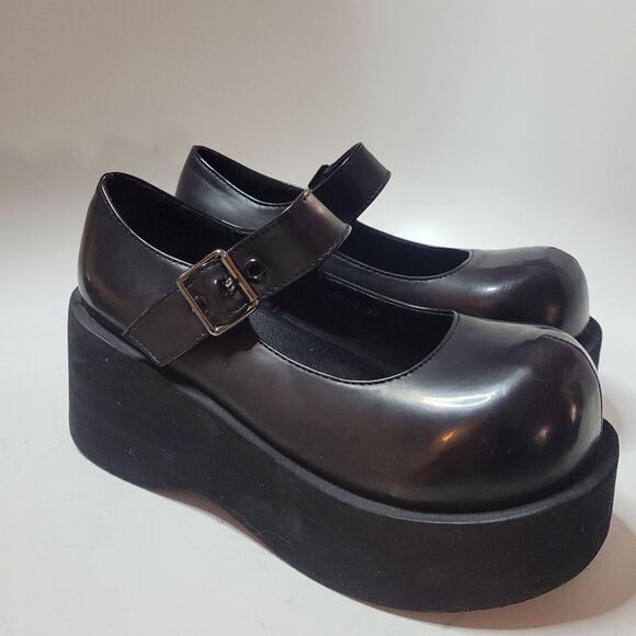 Black Platform Mary Jane Shoes Juice Park - Picture 12 of 16